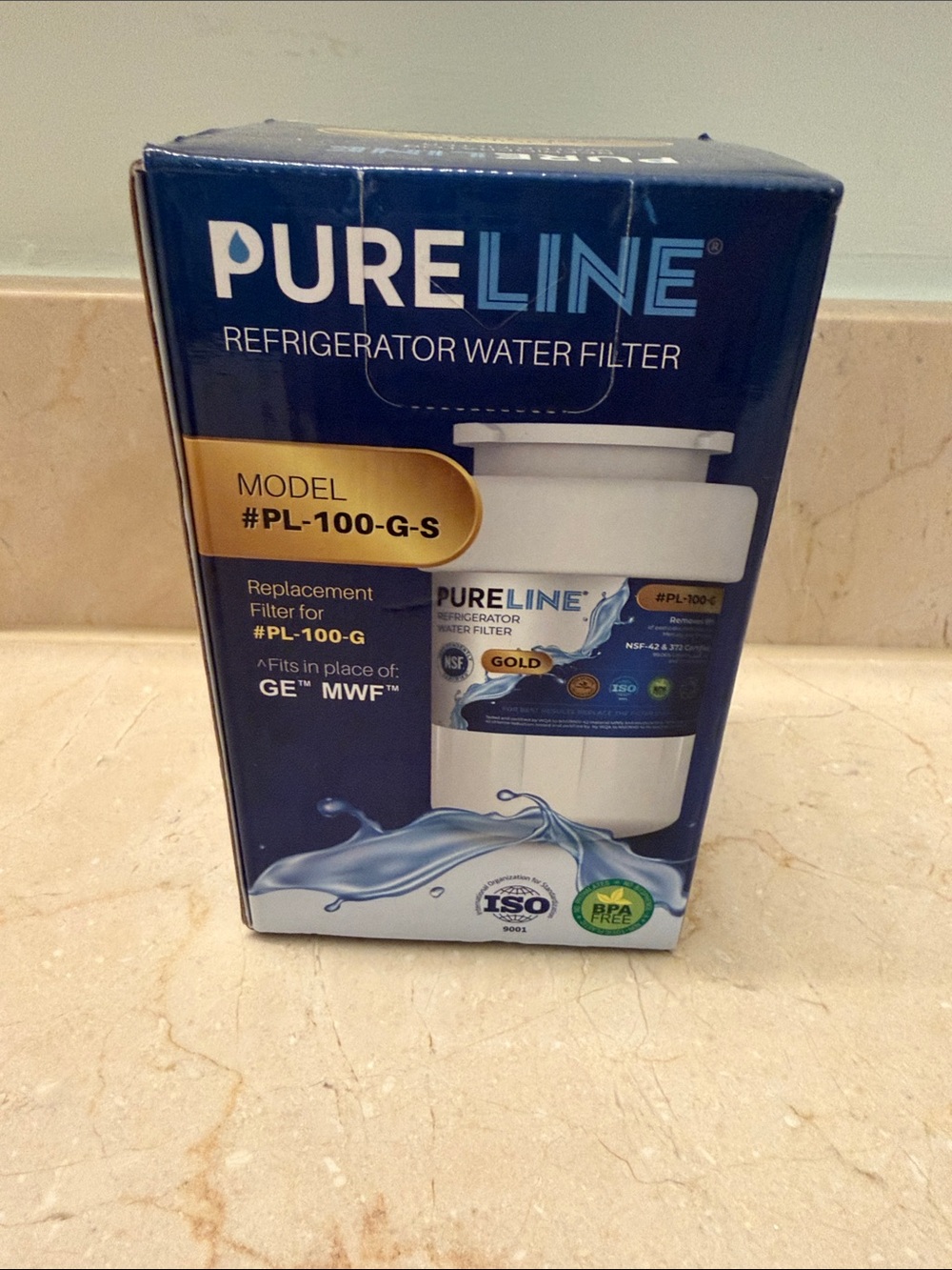 Pureline Refrigerator Water Filter PL-100-G-S new in box